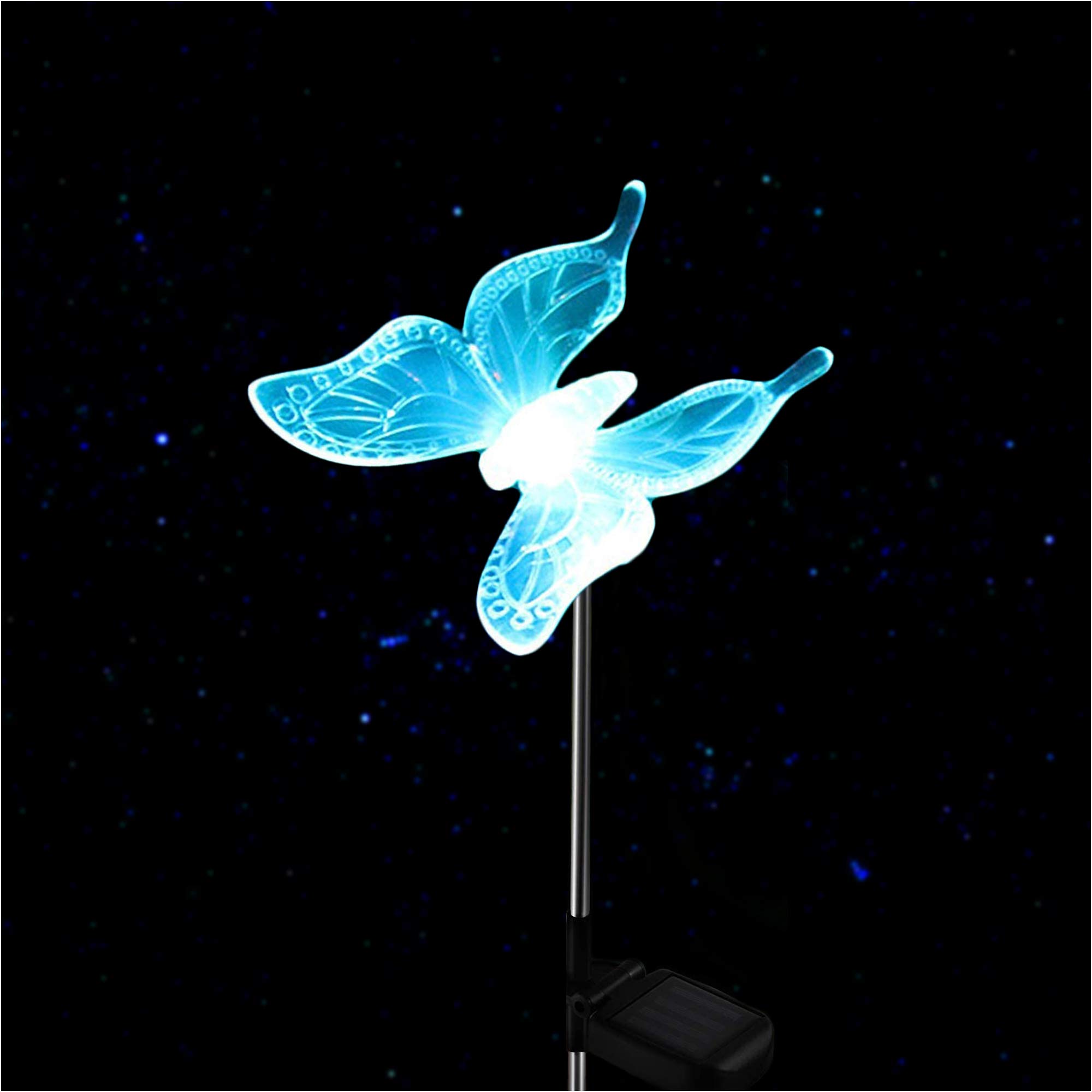 Amazon.co.jp: QIDEA 屋外ソーラーガーデンステークライト LED 色が